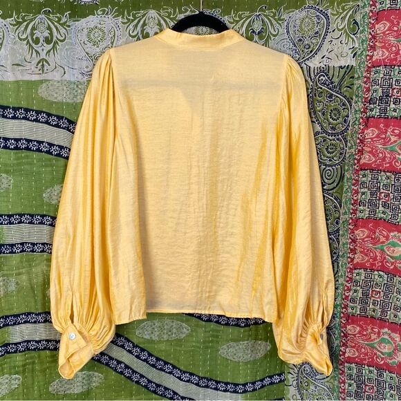 NWOT Jen's Pirate Booty Golden Sun Silk Blend Blouse/ Wide Leg Set Size Large - Picture 4 of 16